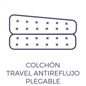 Colchón travel antireflujo plegable